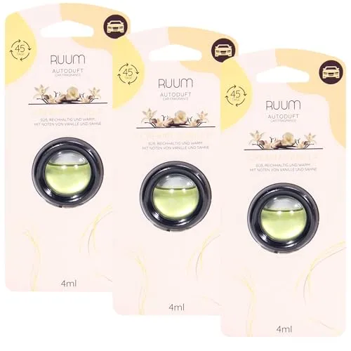 RUUM Auto-Lufterfrischer Creamy Vanilla (3er Pack) je 4ml