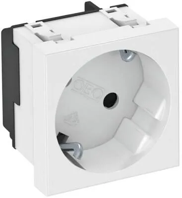 OBO Bettermann STD-D3S RW1 Steckdose 33°, 1-fach, Schutzkontakt (6120073)