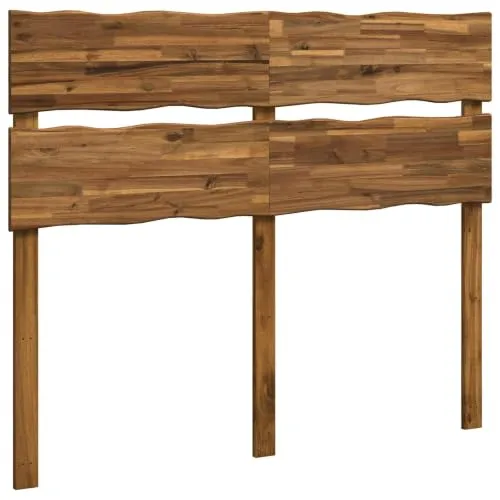 vidaXL Bett Kopfteil ROSTOCK Natur 160 cm aus massivem Holz