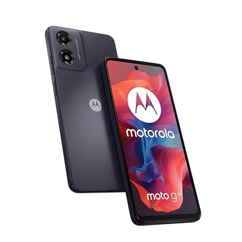 Motorola Moto G04 - 64GB/4GB RAM Dual-SIM in Concord Black - Simlockfreies Handy mit hochauflösendem notchless-Display für brillante Unterhaltung und intelligenten Kamerafunktionen für perfekte Fotos.