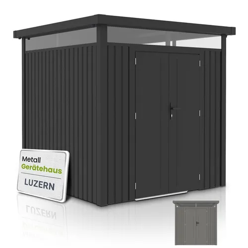 Juskys Gerätehaus Luzern Pro 5,3 m² in grau von Juskys