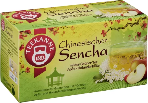 Teekanne Ländertee Chinesischer Sencha 20x1,75g - Aromatischer grüner Tee mit feinen Sencha-Blättern, ideal für entspannende Momente und ein besonderes Geschmackserlebnis.