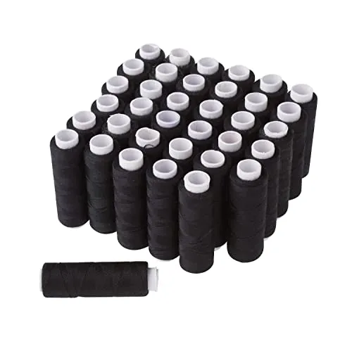 VBS XXL VBS Nähgarn 36 Rollen à 100 m 36 Stk. Nähgarn Polyester PES 100 m Länge 100 Polyester PES Material Schwarz