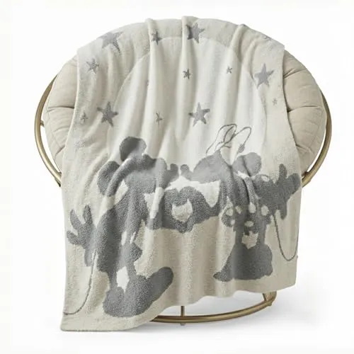 Jay Franco Disney Mickey und Minnie Mouse Kuscheldecke - Flauschig und Gemütlich 127 x 152 cm - Lustige Kuscheldecke für Kinder mit Mickey und Minnie Mouse Design. Flauschiger Stoff sorgt für wohlige Wärme und hohen Komfort. Ideal für Schlafzimmer oder als Geschenk.