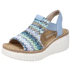 Rieker Damen Sandalen 69172 in blau von Rieker