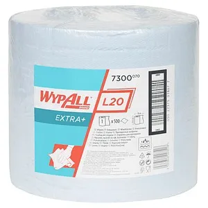 WYPALL Putztuchrolle L20 EXTRA+ 2-lagig blau, 500 Blätter, 1 Rolle
