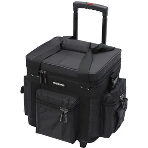 Magma LP-Bag 100 Trolley schwarz - Instrumentenzubehör mit 4-teiligem Teleskopgriff und stabilen Rollen für einfachen Transport, sowie robuster Polsterung für optimalen Schutz Ihrer LPs.