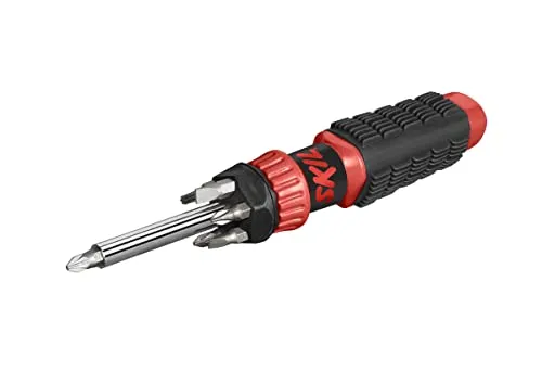 SKIL Schraubenzieher (inkl. 10 Bits, Multitool, Pozi PZ1 & PZ2 X 2 / Schlitz 5mm & 6mm / Phillips PH1 & PH2 X 2 / Torx T15 & T20Torx T15 & T20)