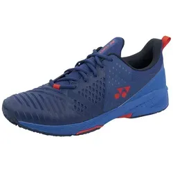 Yonex Tennisschuhe Sonicage 3 Clay/Sandplatz Herren - navyblau - Tennisschuhe für Herren mit Power Cushion Technologie für optimale Schockabsorption und schnelle Bewegungen. Ideal für Freizeit- und Fortgeschrittenenspieler auf Sandplätzen.