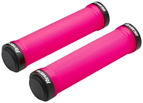 Reverse Grip Spin Lock-On Fahrrad Schraubgriffe neon rot/schwarz