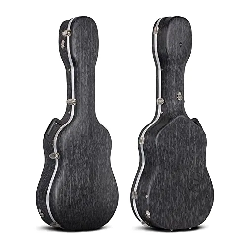 CAHAYA Akustikgitarren Koffer Line Streifenmuster Gitarrenkoffer ABS wasserdichte Gitarrentasche 1,5 cm Dicke Polsterung geeignet für 41 Zoll Gitarre CY0246