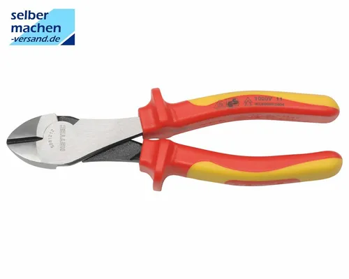 HEYTEC VDE Kraftseitenschneider 180 mm, 2-K-Griff, DIN ISO 5749, IEC 900