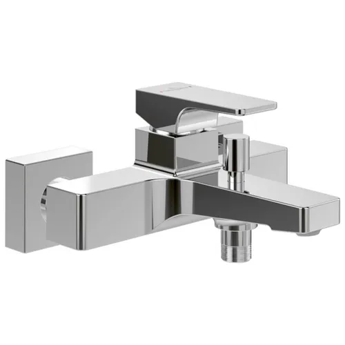 Villeroy und Boch Einhebel-Badewannenarmatur Architectura Square - Elegante Armatur in Chrom, ideal für moderne Bäder, mit einfacher Einhandbedienung für optimalen Komfort.