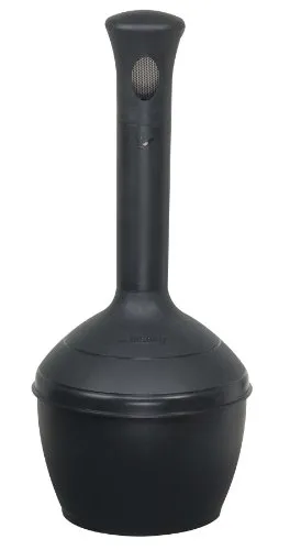 Justrite Aschenbecher im Freien, Dekoratives Schwarz