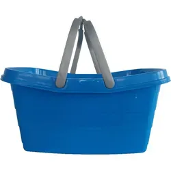 EUROHOME® Tragewanne mit Henkel 60x37x28 cm - Blau - Praktische Tragewanne mit Henkel in azurblau, ideal für den Alltag. Robuste Bauweise und vielseitig einsetzbar für Zuhause oder unterwegs.