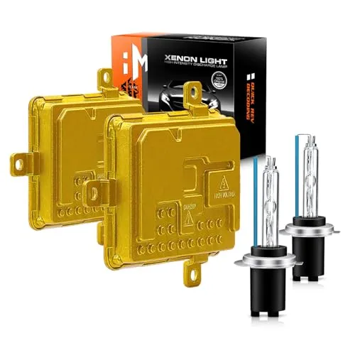 Wattstar H7 Xenon HID Kit, Scheinwerferlampe 6000K 55W, H7 Auto Xenon Weiß, 2 Pack，mit Super-Canbus
