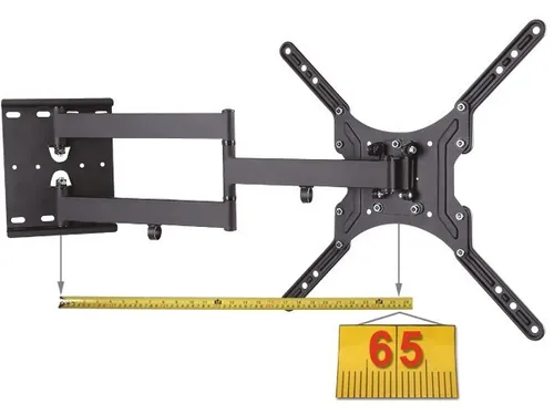Produktbild Neigbare und schwenkbare TV Wandhalterung bis 65 Zoll