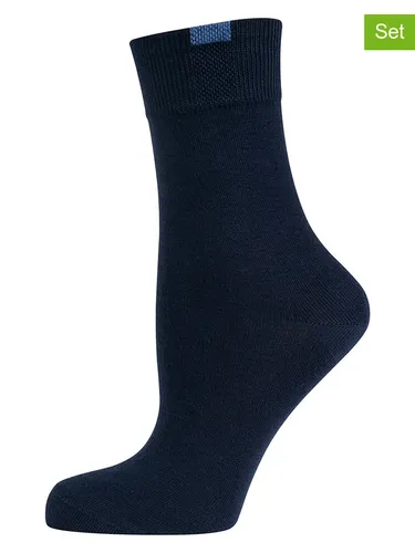 Nur Die 9er-Set: Socken in Dunkelblau, Größe 39-42, Blau, Damen