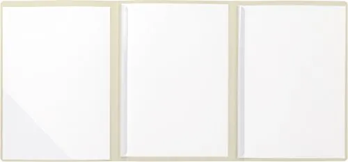 BRUNNEN 102012911 Bewerbungsmappe (Strukturkarton mit feinen Linien, A4, 10 Blatt) chamois