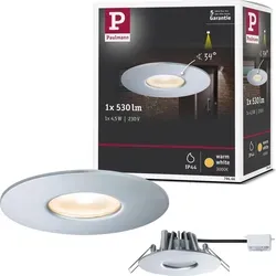 Paulmann House Einbauleuchte IP44 3000K 34° 5,8W - Silber