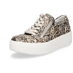 Waldläufer Adult Master-Artikel H-Nicky Animal Gr. 41,5 - Slipper für Damen aus hochwertigem Echtleder, mit animal Print für einen modischen Look und optimalen Komfort.