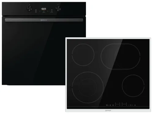 Gorenje Dark Pepper Set SCD - Backofen BOS6737E20FBG + Glaskeramikkochfeld ECT643BX autark