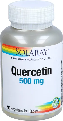 Quercetin 500 mg Kapseln - 90 St - Arzneimittel mit 500 mg Quercetin pro Kapsel, unterstützt das Immunsystem und bietet antioxidative Eigenschaften für Ihr Wohlbefinden.