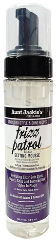 Aunt Jackie's frizz patrol Grapeseed Style & Shine Setting Mousse 244ml
