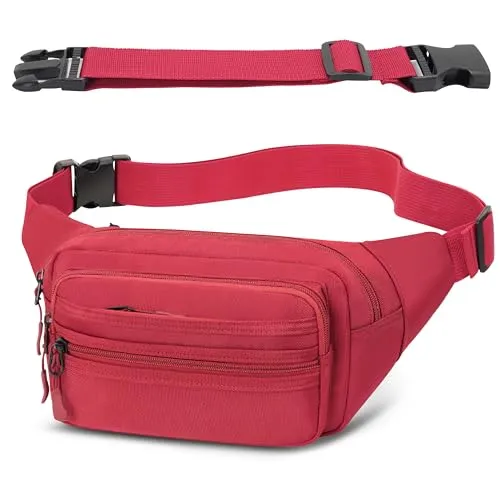 Bauchtasche Hüfttasche Herren Damen in rot von IHIGOGOFA