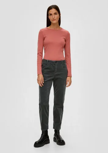 s.Oliver Chinos Hose Relaxed: Hose aus Feincord in grün von s.Oliver