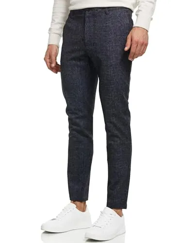 JEFF Herren Dyer Stoffhose mit 4 Taschen | Stretch Hose Herrenhose für Männer Structure, XL