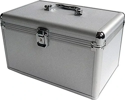 MediaRange Archivierungskoffer für 120 CD/CDs, silber