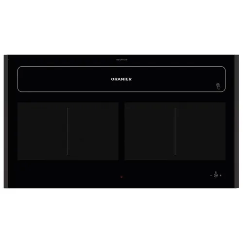 Oranier Flächeninduktion KFL 2092 Abluft-Umluft Dunstabzug 90 cm Leisten schwarz