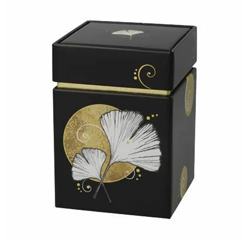 Goebel Teedose Ginkgo Schwarz, Metall von Goebel