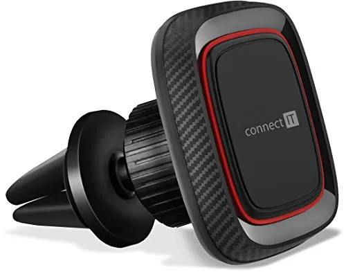 CONNECT IT Magnetischer Handyhalter Auto | Universelle Handyhalterung für Auto Lüftungsgitter | 360° Verstellbares Gelenk mit Kabelmanagement | Extra Starke N45 Magneten