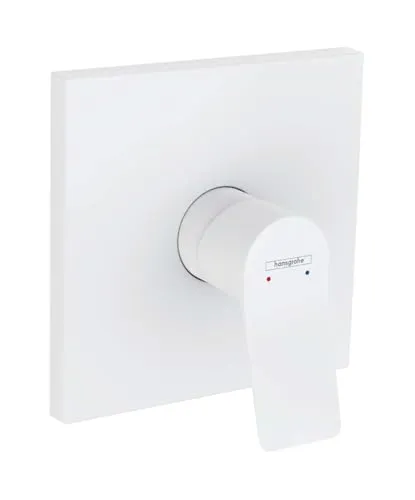 Hansgrohe Vivenis Einhebel-Brausemischer Unterputz - Duscharmaturen & Thermostate, elegantes mattweißes Design für moderne Badezimmer, einfache Handhabung und präzise Temperaturregelung.
