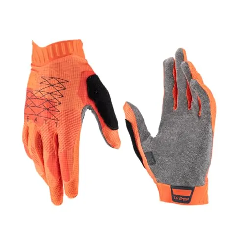 Leatt Glove MTB 1.0 GripR #L/EU9/US10 Flame - Hochwertige MTB-Handschuhe mit FormFit-Fingerschnitt für optimalen Grip und Komfort, ideal für verschiedene Sportarten und wetterbeständig.