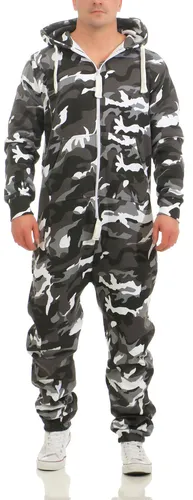 9t5 Herren Jumpsuit Jogger Overall Einteiler Jogging Anzug Trainingsanzug