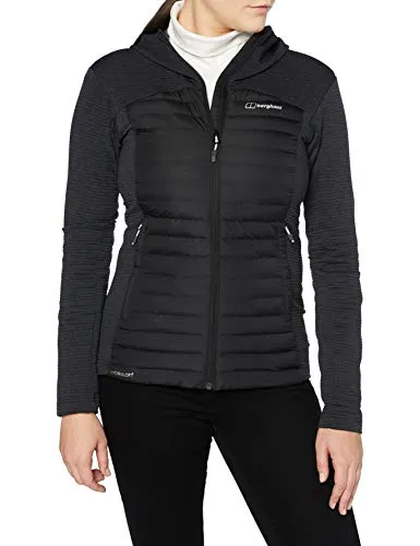Berghaus Damen Nula Hybrid Syn Jacke - Größe S, schwarz - Kunstfaserjacke, klein packbar mit Fleece-Bereichen für hohen Tragekomfort bei anstrengenden Touren.