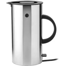 Stelton EM 77 Wasserkocher 1,5l - Eleganter Design-Wasserkocher, von Erik Magnussen, trockenlaufsicher und stilvoll in Silber-Schwarz