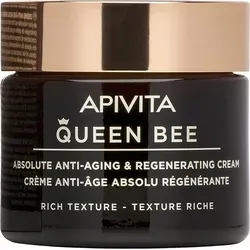 Apivita Queen Bee Reichhaltige Creme 50ml - Tagespflege für reife Haut, regeneriert und spendet intensive Feuchtigkeit dank hochwertiger Inhaltsstoffe für ein jugendliches Hautbild.