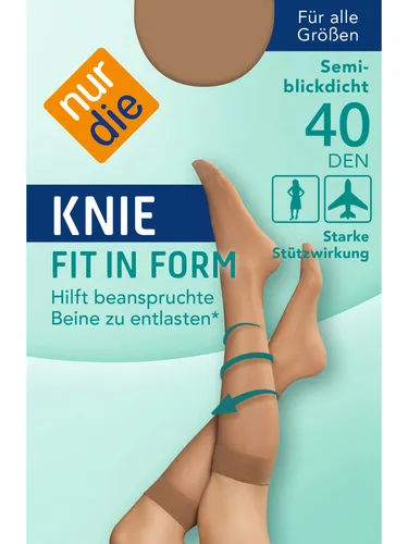 Nur Die Knie Fit in Form 40 DEN – Stützstrümpfe mit Komfortbund für Damen