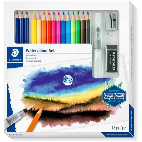 Staedtler Zeichenset Watercolour Design Journey, 18-teilig von STAEDTLER