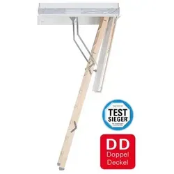 Roto Bodentreppe Designo DD bis 280cm Raumhöhe 140x70cm Rohbaumaß