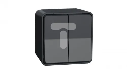 Mureva Styl Łącznik podwójny schodowy antracyt MUR35022 von Schneider Electric