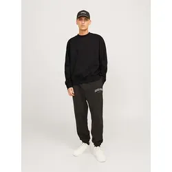 JACK & JONES Male Sweatshirt Einfarbig - Weit geschnittenes Langarm-Sweatshirt aus 70% Baumwolle und 30% Polyester, ideal für lässige Outfits und hohen Tragekomfort.