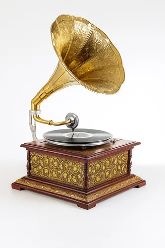 Produktbild Vintage Grammophon Holz & Messing – Villa Josephine – His Master’s Voice