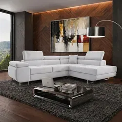 Wohnlandschaft Ecksofa Silbergrau Samt mit Bettfunktion – Modernes Design für maximalen Komfort - Elegante Wohnlandschaft in Silbergrau mit praktischer Bettfunktion und großzügigem Bettkasten. Ideal für Gäste und zusätzlichen Stauraum. Hochwertiger Samtbezug sorgt für ein angenehmes Sitzgefühl und stilvolle Akzente in Ihrem Wohnraum.