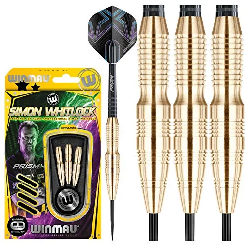 Steeldart Winmau Simon Whitlock brass 1224 - 24g - Hochwertige Dartpfeile mit strapazierfähiger Beschichtung für präzise Würfe. Ideal für ambitionierte Spieler, die ihre Technik verbessern möchten.