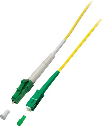 ProfiPatch Glasfaserkabel LWL Patchkabel Simplex LC/APC-SC/APC Singlemode 9/125µ OS2 LSZH Lichtwellenleiter 3m